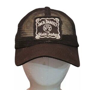 Vtg Magic Jack Daniels Field Tester Patch All Mesh Snapback Trucker Hat USA Cap